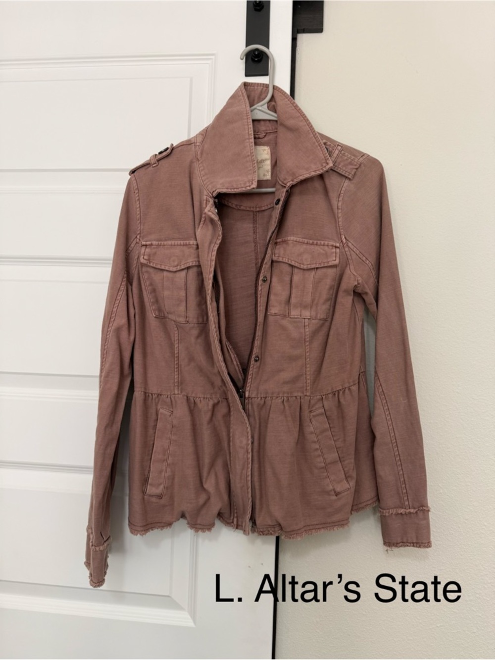 Altar'd State Dusty Rose Utility Jacket